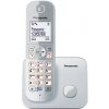 Panasonic KX-TG6811FXM strieborná / DECT bezdrôtový telefón s 1.8 displejom / CLIP (KX-TG6811FXM)
