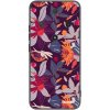 Picasee silikónový čierny obal pre Honor Magic6 Lite 5G - Purple Leaf