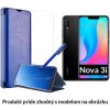 Otváracie Púzdro Luxria Clear View pre Huawei - Modré pre Huawei: Nova 3i