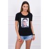 Mondo Italia Dámske tričko s grafikou ženy MI5405 čierne Univerzálna Čierna