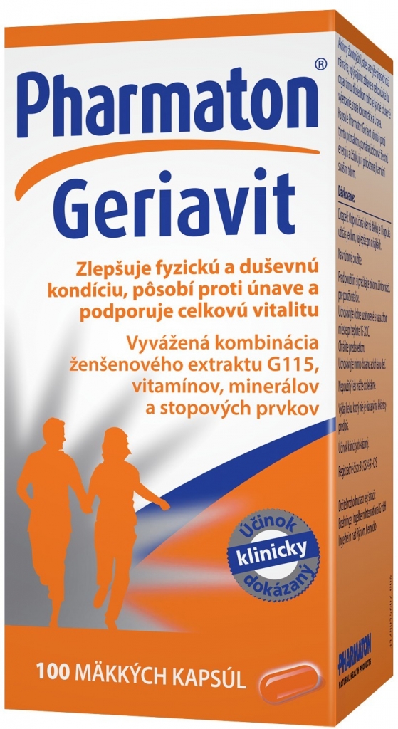 Pharmaton Geriavit 100 kapsúl CZ