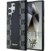 DKNY PU Leather Checkered Pattern Magsafe Samsung Galaxy S24 Ultra Black