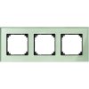 Rámček 3-násobný sklo zelená smaragdová Merten ElegG (Schneider)