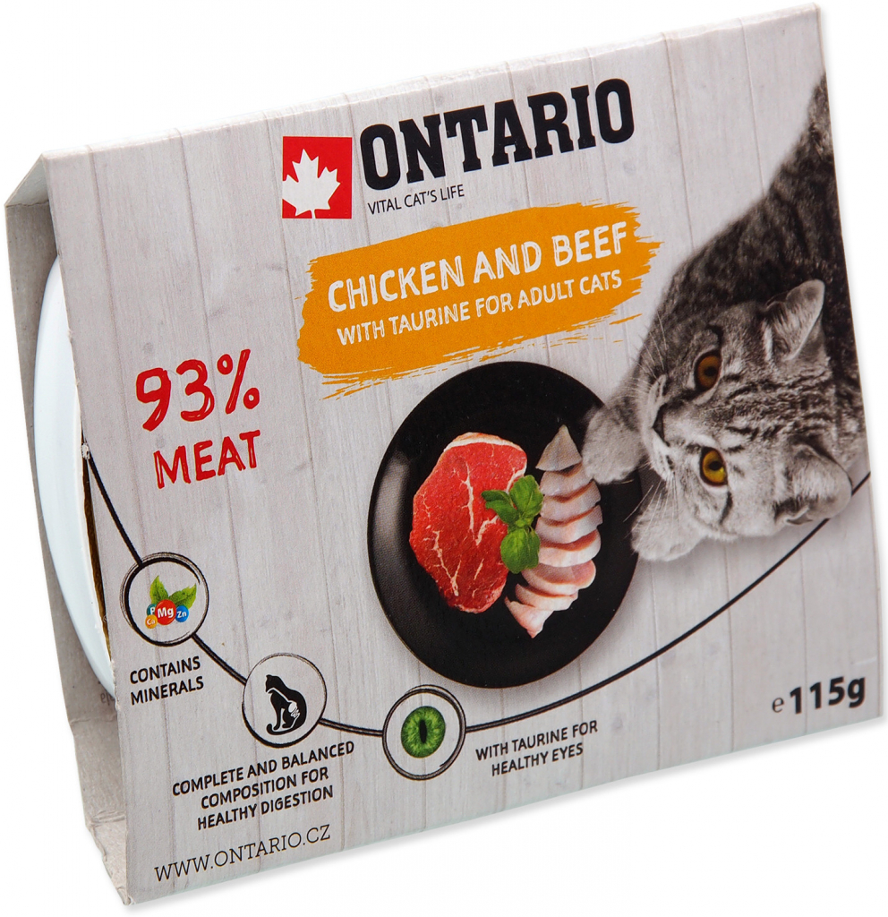 ONTARIO Chicken & Beef with Taurine 115 g