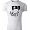 T-ričko BMW e30 line pánske tričko Farba trička: Bledosivá, Farba potlače: Čierna, Veľkosť: L