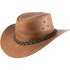 Klobúk austrálsky kožený Scippis Wigan - svetlo hnedý, S