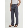 Pepe Jeans Relaxed Pleated Linen Pants PM211700 šedá