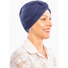 Dámsky turban po chemoterapii tmavomodrý