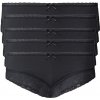 esmara® Dámske bedrové nohavičky s čipkou 5 kusov čierna