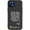 Picasee silikónový čierny obal pre Apple iPhone 14 Plus - Kazma - SVĚT PATŘÍ TĚM, CO SE NEPOSEROU