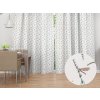 Biante Bavlnený záves Sandra SA-560 Vážky a levandule na bielom 150x170 cm