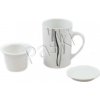 Porcelánový hrnček s nálevníkom 330 - wstęga