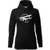 Still Plays With Planes - Mikina dámská Cape s kapucí - L ( Čierna )