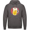 AWDis Hoodie Mikina - Dizajn - Smrtka v Pive - Uhlíková - M - Pánske