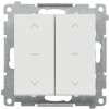 Ovládač žalúzií dvojitý tlačidlový (1-0-2) 10A/250V (PS) svetlá sivá SIMON55 (Simon)