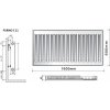 Purmo C11 600 x 1600