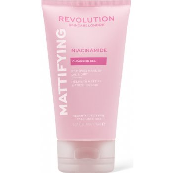 Makeup Revolution Skincare Niacinamide Mattifying čistiaci gél 150 ml