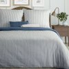 Takoy Obliečky 140x200 cm, 2-dielna súprava z bavlneného saténu, bielo-námornícka modrá s prúžkami RAYA-HF-483280 | 140 x 200 cm