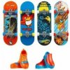 Mattel Hot Wheels Skates 4ks fingerboard a boty Sky Shredders Tony Hawk JBX57
