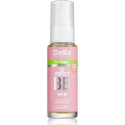 Delia Cosmetics BB So Perfect zmatňujúci s hydratačným účinkom 03 Dark 30 ml