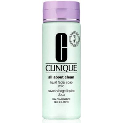 Clinique Tekuté čistiace mydlo na tvár pre suchú až zmiešanú pleť (Liquid Facial Soap Mild) (Objem 200 ml)