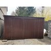 Plechová garáž so sklonom strechy dozadu 4m x 6m