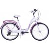 Retro bicykel KOZBIKE bielo-fialový