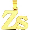 iBrill Zlatý prívesok – písmeno “Zs” - 0.70 g 45839