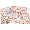 Baby Nellys 3-dílná sada Mantinel s povlečením - Liška a balónky, bílá, 135x100 (83349702)