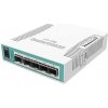 MKR Mikrotik CRS106-1C-5S sieťový prepínač Gigabit Ethernet (10/100/1000) Podpora napájania cez Ethernet (PoE) Biela