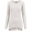 Ladies Long Wideneck Sweater - offwhite 3XL