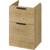 Cersanit City skrinka 49.4x39.7x72 cm závesná kúpeľňová skrinka pod umývadlo dub S584-118