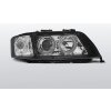 TUNING-TEC Predné svetlá, AUDI A6 A6, 2001-2004, ANGEL EYES ČIERNA XENON