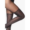 Dámske vzorované pančuchy ZAZU S04 20/40DEN Marilyn, Veľkosť 1/2, Farba Čierna