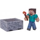 Minecraft Steve with Minecart 8 cm