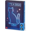 Legami LED lampička Legami Neon Effect LED Lamp - It'S A Sign - Kitty