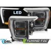 Tuning-tec LED SVETLOMETY ČIERNA DRL pasujú na FORD F150 MK14 20-23