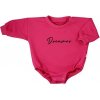 Dojčenské teplákové body baggy Koala Dreamer tmavo ružová 68 (4-6m)