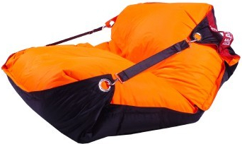 BeanBag 189x140 duo fluo orange black