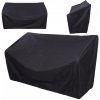 Ochranný obal na záhradnú lavičku 70 x 154 x 90 cm čierny