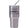 Nerezový termopohár Slzy mojich študentov (rôzne farby) 900 ml - strieborná