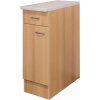 Flex-Well Kuchynská skrinka Nano spodná, zásuvky + dvierka, 30 x 85 x 57,1 cm