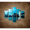 Manhattan a Socha Slobody - 5dielny 100x80cm