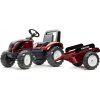 FALK Šlapací traktor Valtra S4 Red s prívesom 3-7 rokov