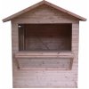 Predajný stánok 2,3x2,3x2.2m (2x2m), (16mm), jedno výdajné okno (Drevený predajný stánok 2,3x2,3m, (16mm), jedno výdajné okno)