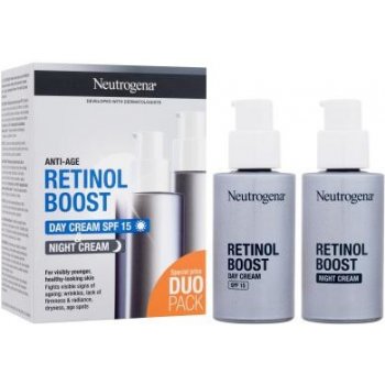 Neutrogena Retinol Boost denný krém SPF 15 50 ml + nočný krém s retinolom 50 ml darčeková sada