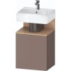 Duravit Qatego skrinka 44x35x64.5 cm závesná kúpeľňová skrinka pod umývadlo QA4076L30430000
