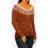 Dámsky sveter Fjallraven Ovik Knit Cardigan - autumn leaf/desert brown