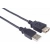 PremiumCord USB 2.0 predlžovací 2 m čierny kupaa2bk