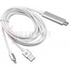 IPHONE MHL HDMI / Lightning + USB, 2M, HQ kábel.
